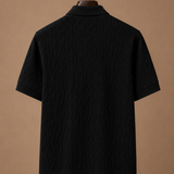 Men's Luxury Knit Polo Shirt – Soft Textured Summer | Areleon