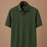 Men's Luxury Knit Polo Shirt – Soft Textured Summer | Areleon