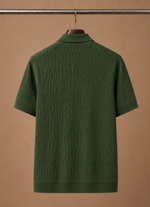 Men's Luxury Knit Polo Shirt – Soft Textured Summer | Areleon