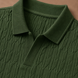 Men's Luxury Knit Polo Shirt – Soft Textured Summer | Areleon
