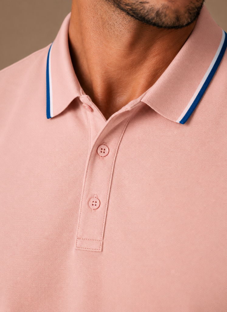 Men's Classic Tipped Polo Shirt – Smart Casual Cotton | Areleon