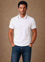 Men's Classic Tipped Polo Shirt – Smart Casual Cotton | Areleon