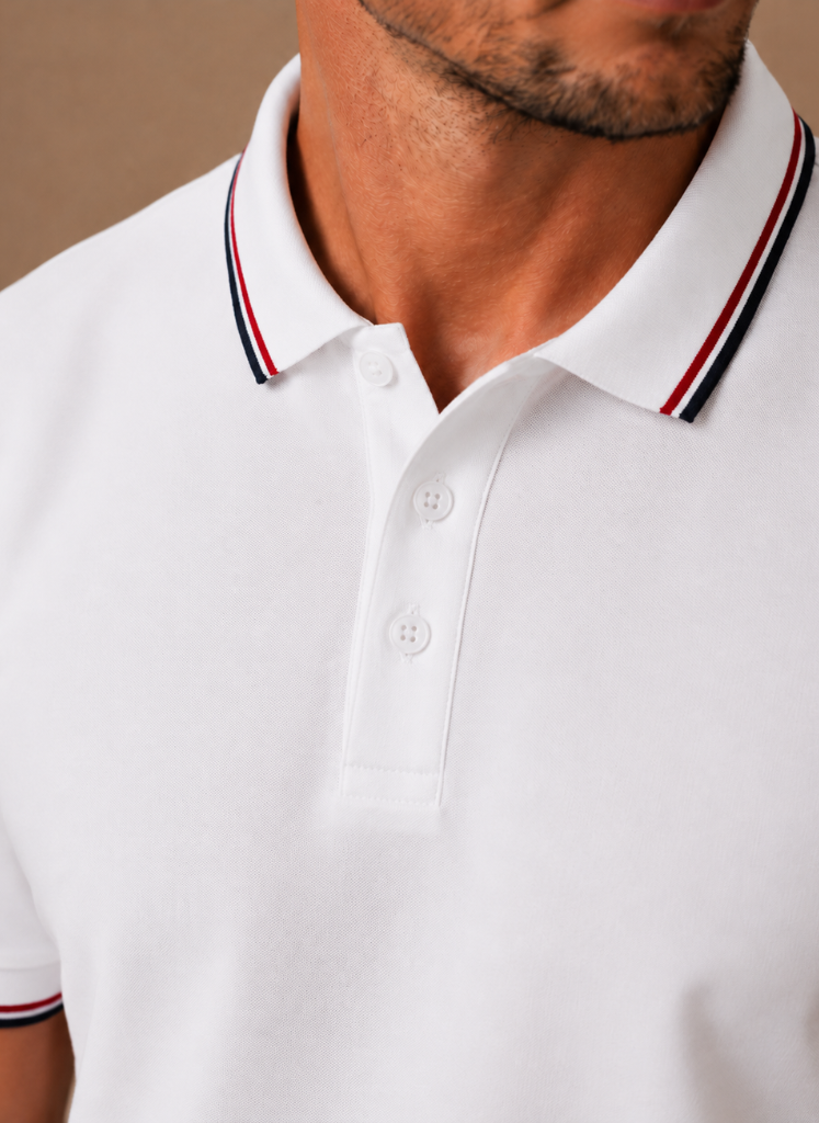 Men's Classic Tipped Polo Shirt – Smart Casual Cotton | Areleon