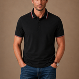 Men's Classic Tipped Polo Shirt – Smart Casual Cotton | Areleon