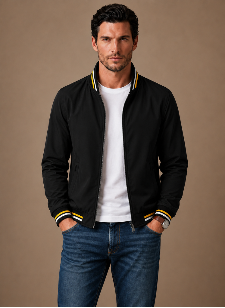 Men's Lightweight Bomber Jacket – Casual Zip-Up Summer | Areleon