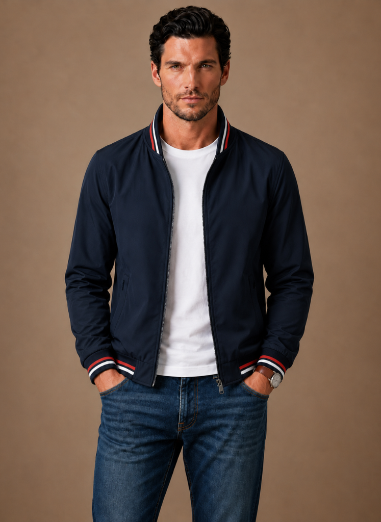 Men's Lightweight Bomber Jacket – Casual Zip-Up Summer | Areleon