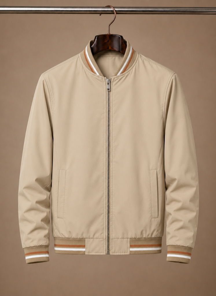 Men's Lightweight Bomber Jacket – Casual Zip-Up Summer | Areleon