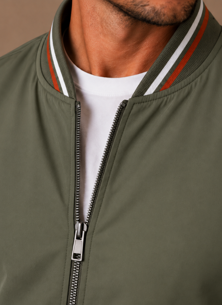 Men's Lightweight Bomber Jacket – Casual Zip-Up Summer | Areleon