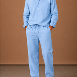 Men's Linen Cotton Set – Shirt & Trousers Smart Casual | Areleon