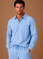 Men's Linen Cotton Set – Shirt & Trousers Smart Casual | Areleon
