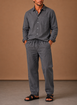 Men's Linen Cotton Set – Shirt & Trousers Smart Casual | Areleon