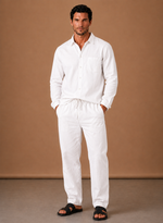 Men's Linen Cotton Set – Shirt & Trousers Smart Casual | Areleon