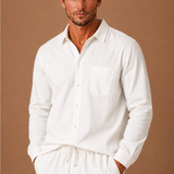 Men's Linen Cotton Set – Shirt & Trousers Smart Casual | Areleon