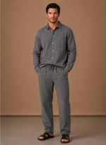 Men's Linen Cotton Set – Shirt & Trousers Smart Casual | Areleon