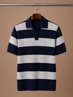 Men's Striped Polo Shirt – Premium Smart Casual Fit | Areleon