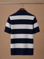 Men's Striped Polo Shirt – Premium Smart Casual Fit | Areleon