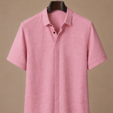 Men's Short Sleeve Linen Cotton Shirt – Smart Casual | Areleon