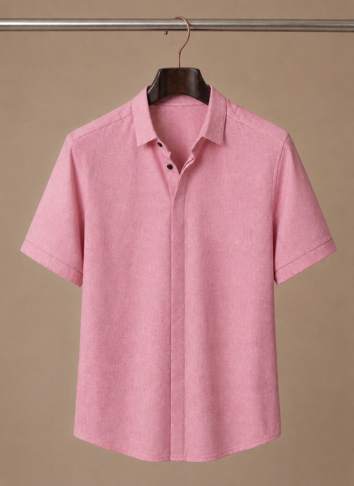 Men's Short Sleeve Linen Cotton Shirt – Smart Casual | Areleon