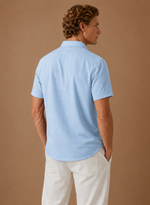 Men's Short Sleeve Linen Cotton Shirt – Smart Casual | Areleon