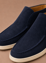 Men's Suede Ankle Loafers – Smart Casual Moc-Toe | Areleon