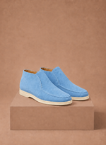 Men's Suede Ankle Loafers – Smart Casual Moc-Toe | Areleon