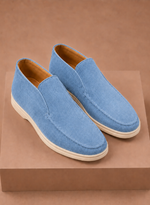Men's Suede Ankle Loafers – Smart Casual Moc-Toe | Areleon