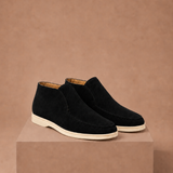 Men's Suede Ankle Loafers – Smart Casual Moc-Toe | Areleon