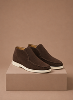 Men's Suede Ankle Loafers – Smart Casual Moc-Toe | Areleon