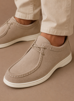 Men's Moc-Toe Lace-Up Suede Shoes – Casual Everyday | Areleon
