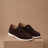 Men's Moc-Toe Lace-Up Suede Shoes – Casual Everyday | Areleon