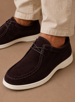 Men's Moc-Toe Lace-Up Suede Shoes – Casual Everyday | Areleon