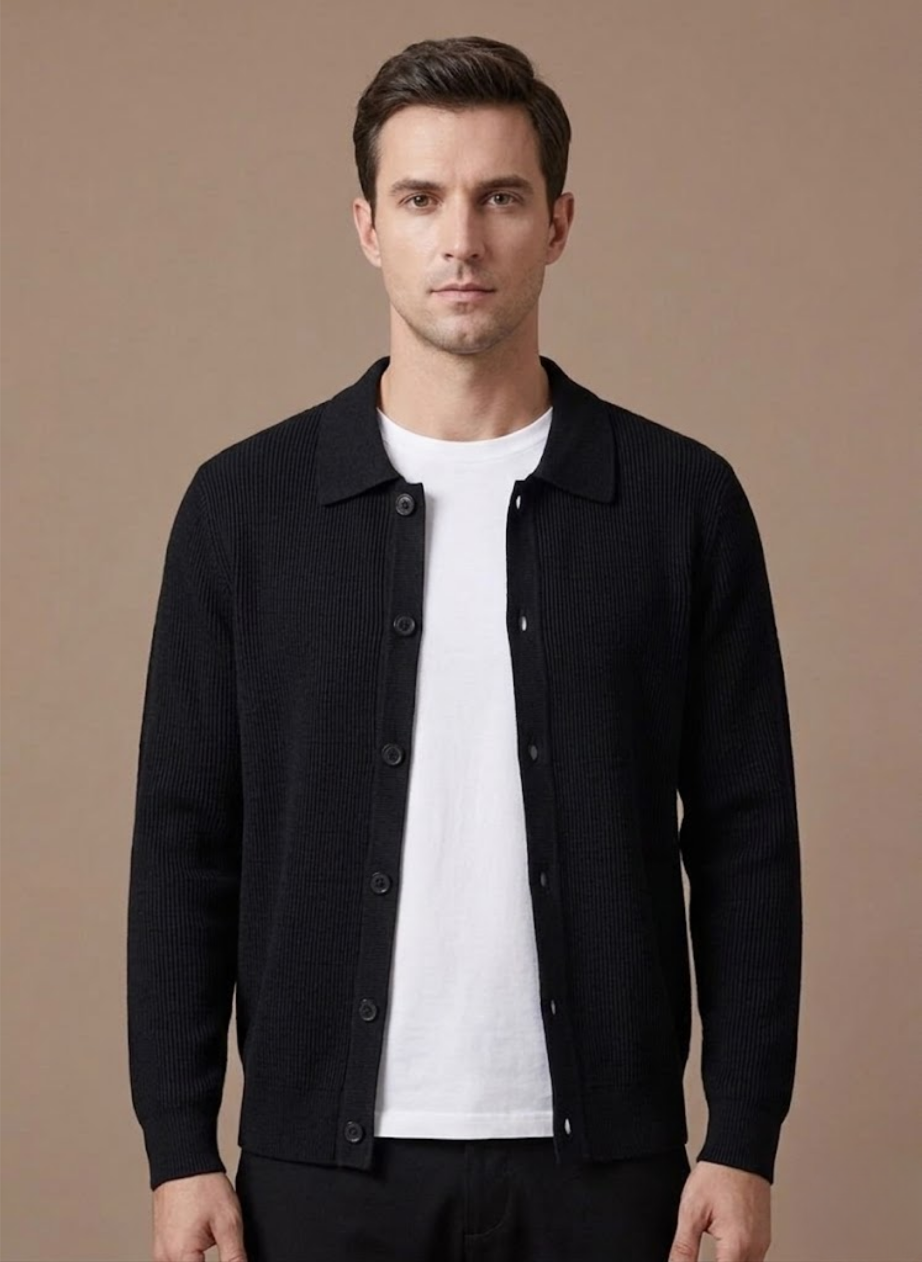 Men's Knit Cardigan – Breathable Smart Casual Layer | Areleon