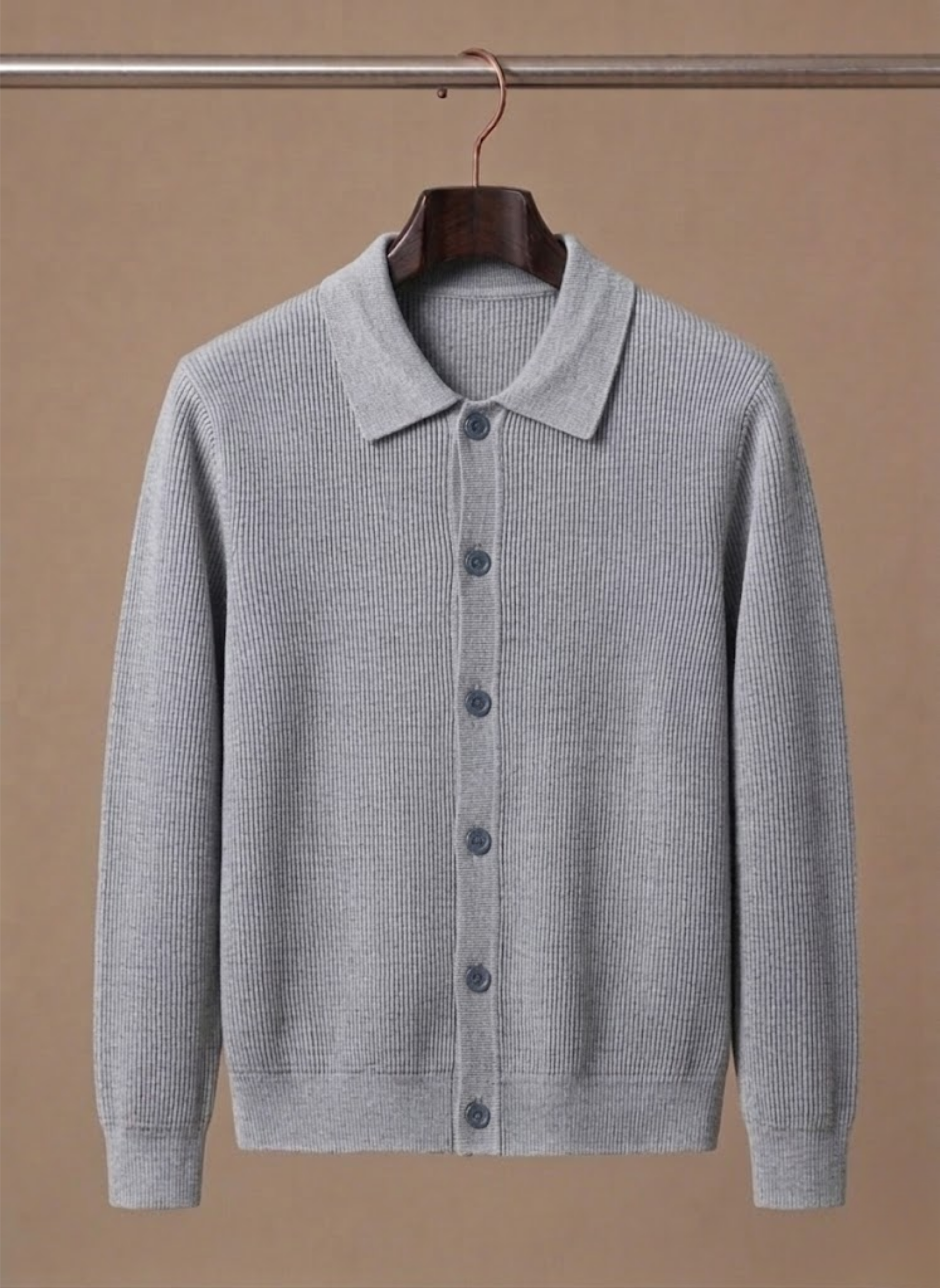 Men's Knit Cardigan – Breathable Smart Casual Layer | Areleon