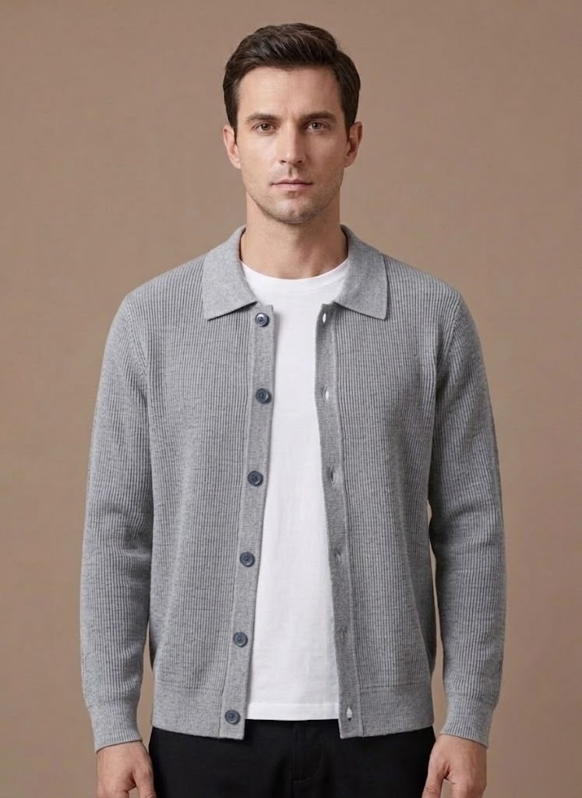 Men's Knit Cardigan – Breathable Smart Casual Layer | Areleon