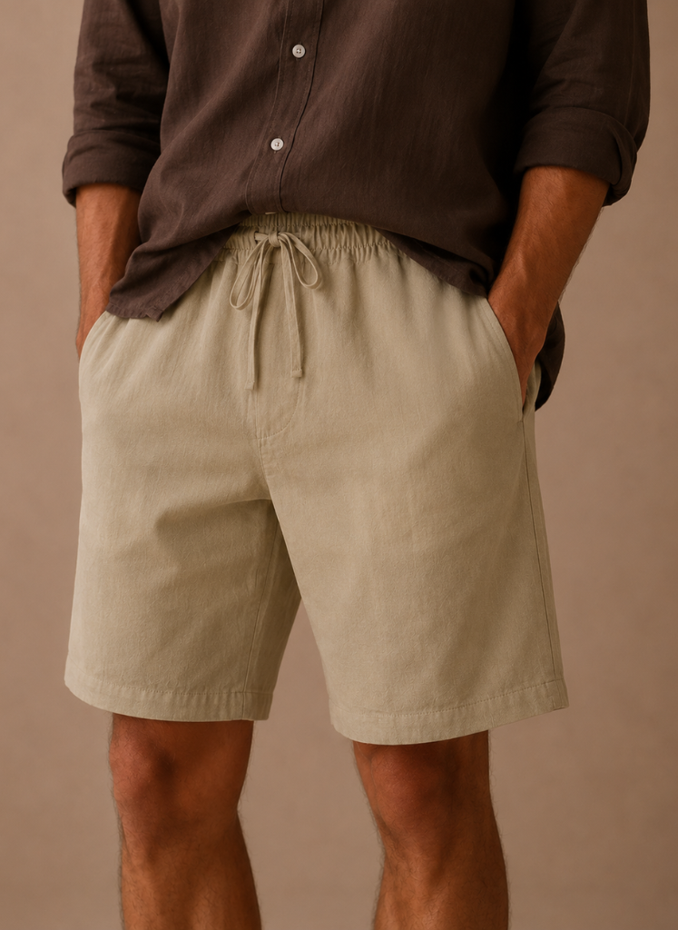 Men's Cotton Linen Shorts – Relaxed Fit Summer | Areleon