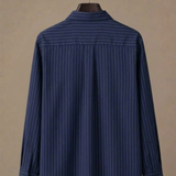 Men's Cotton Striped Shirt – Classic Button-Up | Areleon