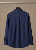 Men's Cotton Striped Shirt – Classic Button-Up | Areleon