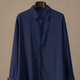 Men's Cotton Striped Shirt – Classic Button-Up | Areleon