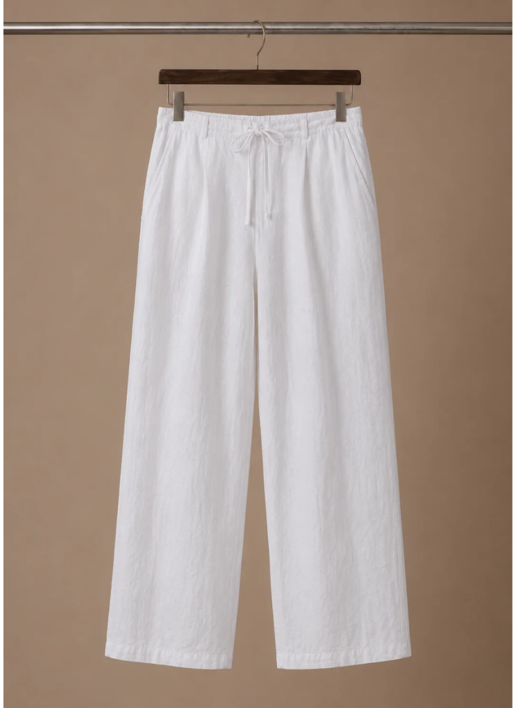 Men's Linen Blend Trousers – Lightweight Smart Casual | Areleon