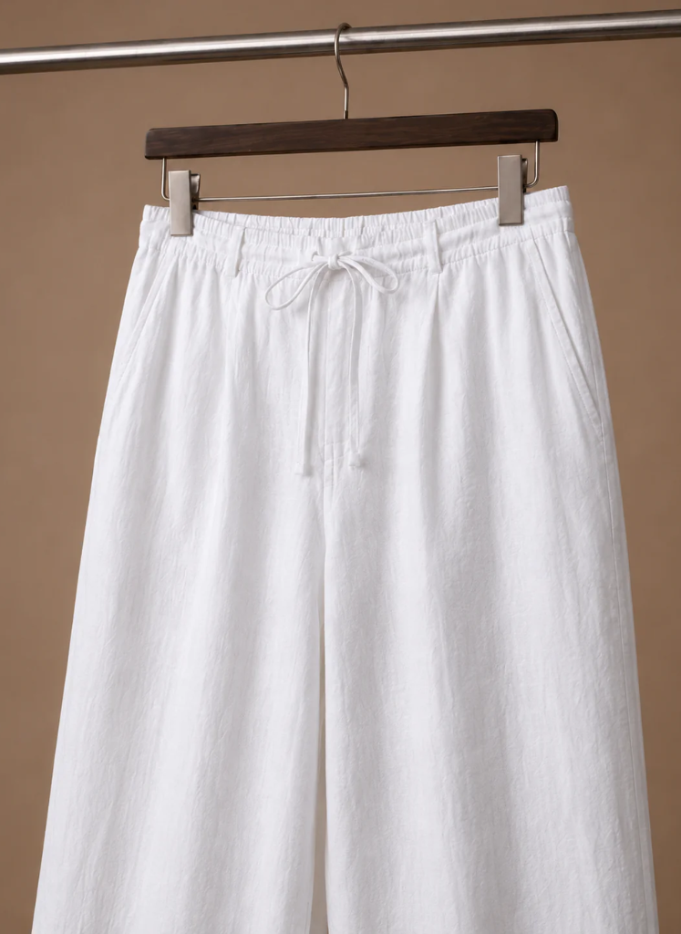 Men's Linen Blend Trousers – Lightweight Smart Casual | Areleon