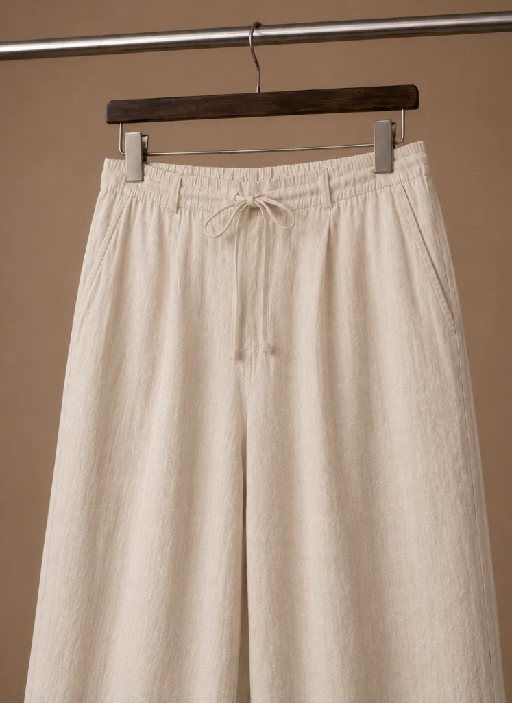 Men's Linen Blend Trousers – Lightweight Smart Casual | Areleon