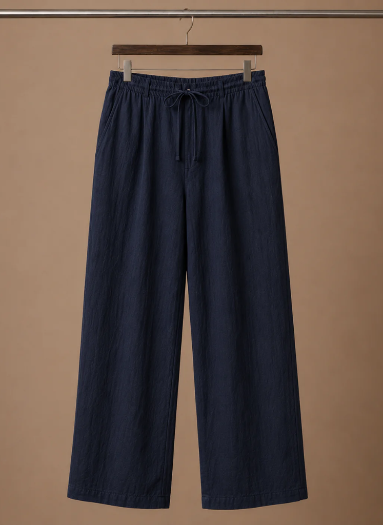 Men's Linen Blend Trousers – Lightweight Smart Casual | Areleon