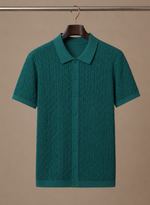 Men's Textured Polo Shirt – Breathable Smart Casual | Areleon