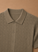 Men's Textured Polo Shirt – Breathable Smart Casual | Areleon