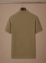 Men's Textured Polo Shirt – Breathable Smart Casual | Areleon