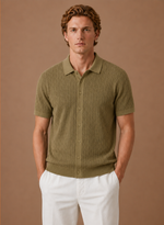 Men's Textured Polo Shirt – Breathable Smart Casual | Areleon