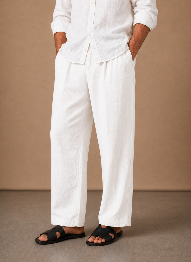 Men's Linen Cotton Summer Trousers – Relaxed Fit | Areleon