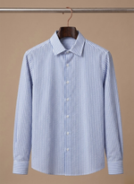 Men's Seersucker Striped Shirt – Breathable Summer Linen | Areleon