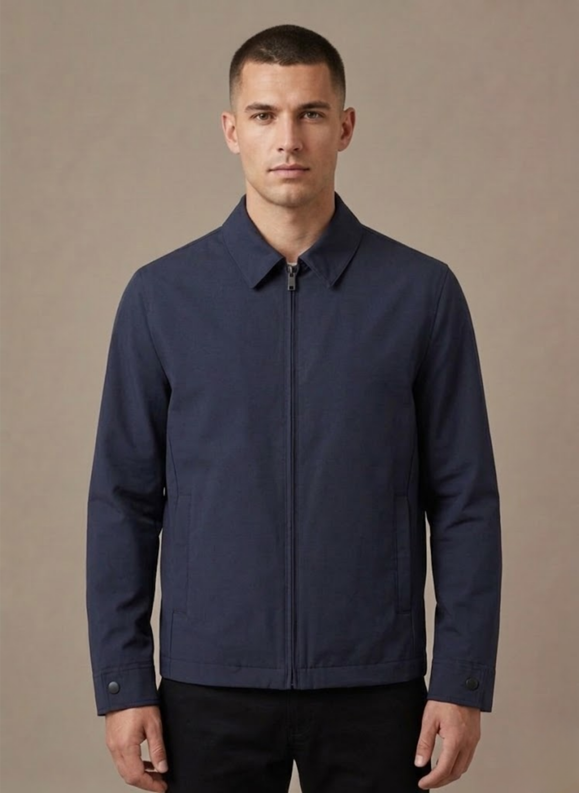 Men's Polo Collar Jacket – Lightweight Smart Casual Coat | Areleon