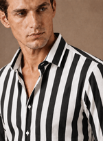 Men's Striped Button-Down Shirt – Summer Smart Casual | Areleon